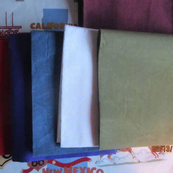 RT. 66 FABRIC BUNDLE-2 YDS. FABRIC-10 FAT QUARTERS-NEW - Picture 5 of 11